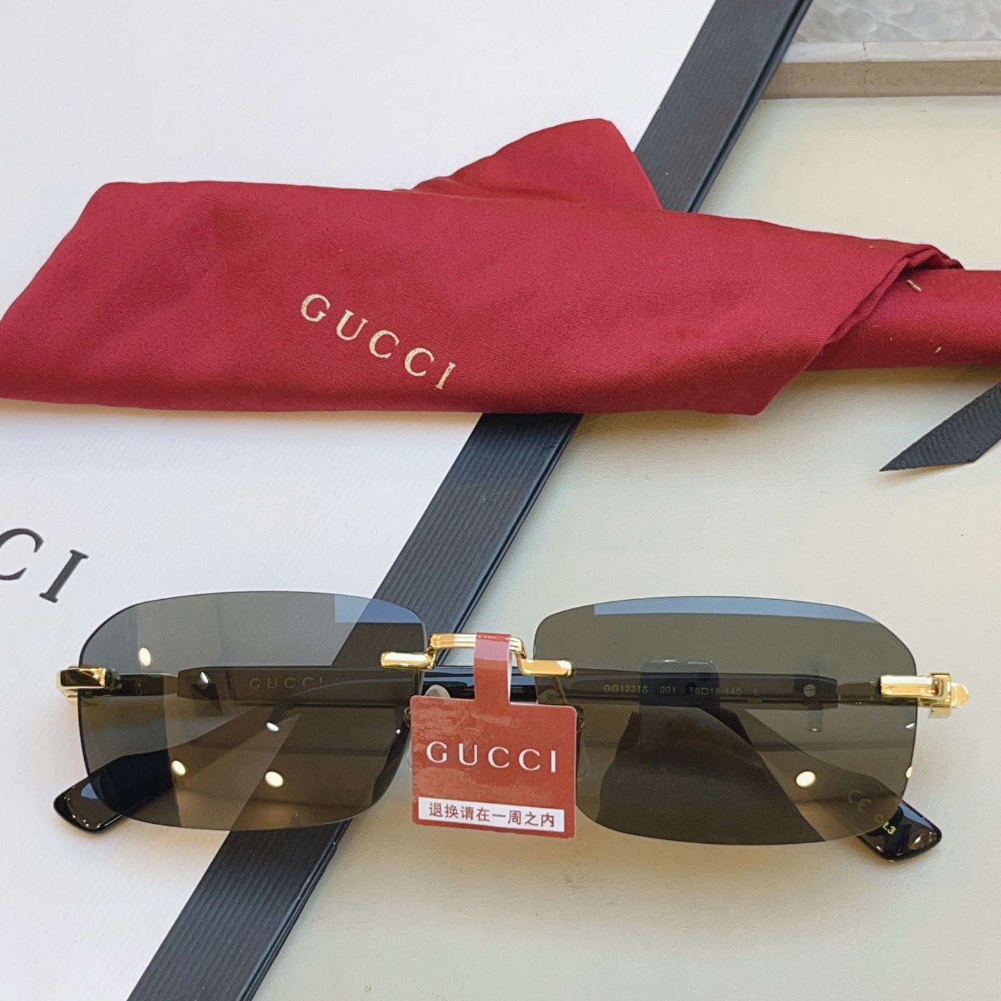 ，【GUCC*】古驰新款太阳镜🕶️ 高版本✨，MODEL：GG1221S，SIZE:56口16-140 L