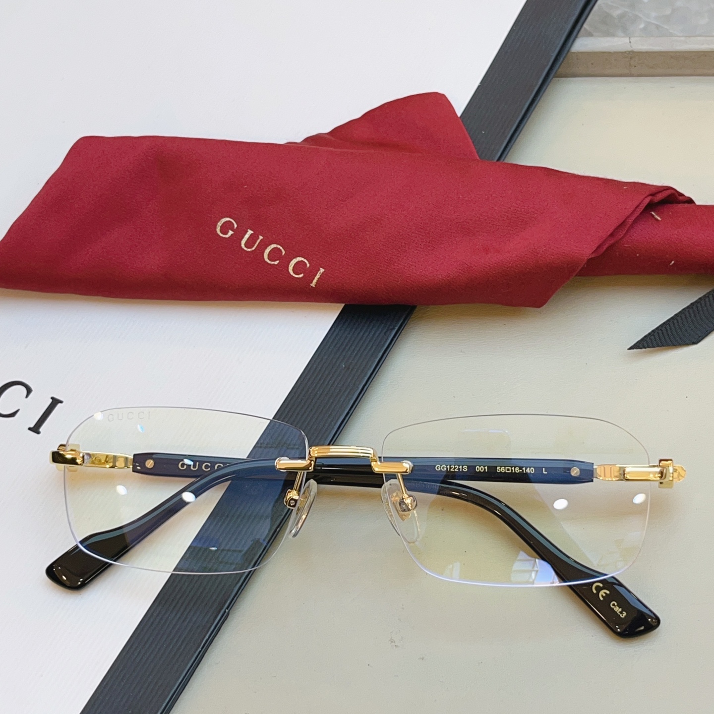 ，【GUCC*】古驰新款太阳镜🕶️ 高版本✨，MODEL：GG1221S，SIZE:56口16-140 L