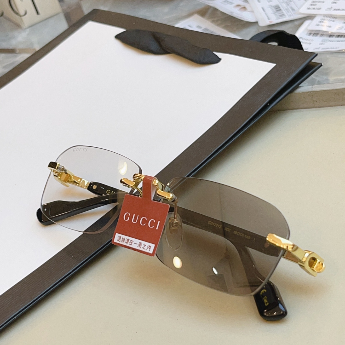 ，【GUCC*】古驰新款太阳镜🕶️ 高版本✨，MODEL：GG1221S，SIZE:56口16-140 L