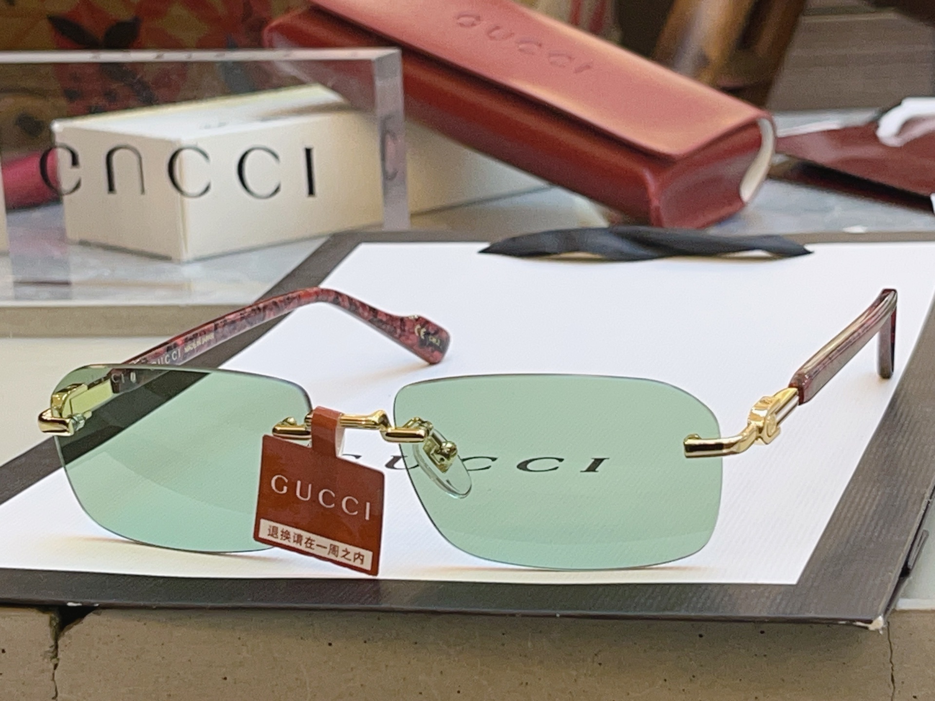 ，【GUCC*】古驰新款太阳镜🕶️ 高版本✨，MODEL：GG1221S，SIZE:56口16-140 L