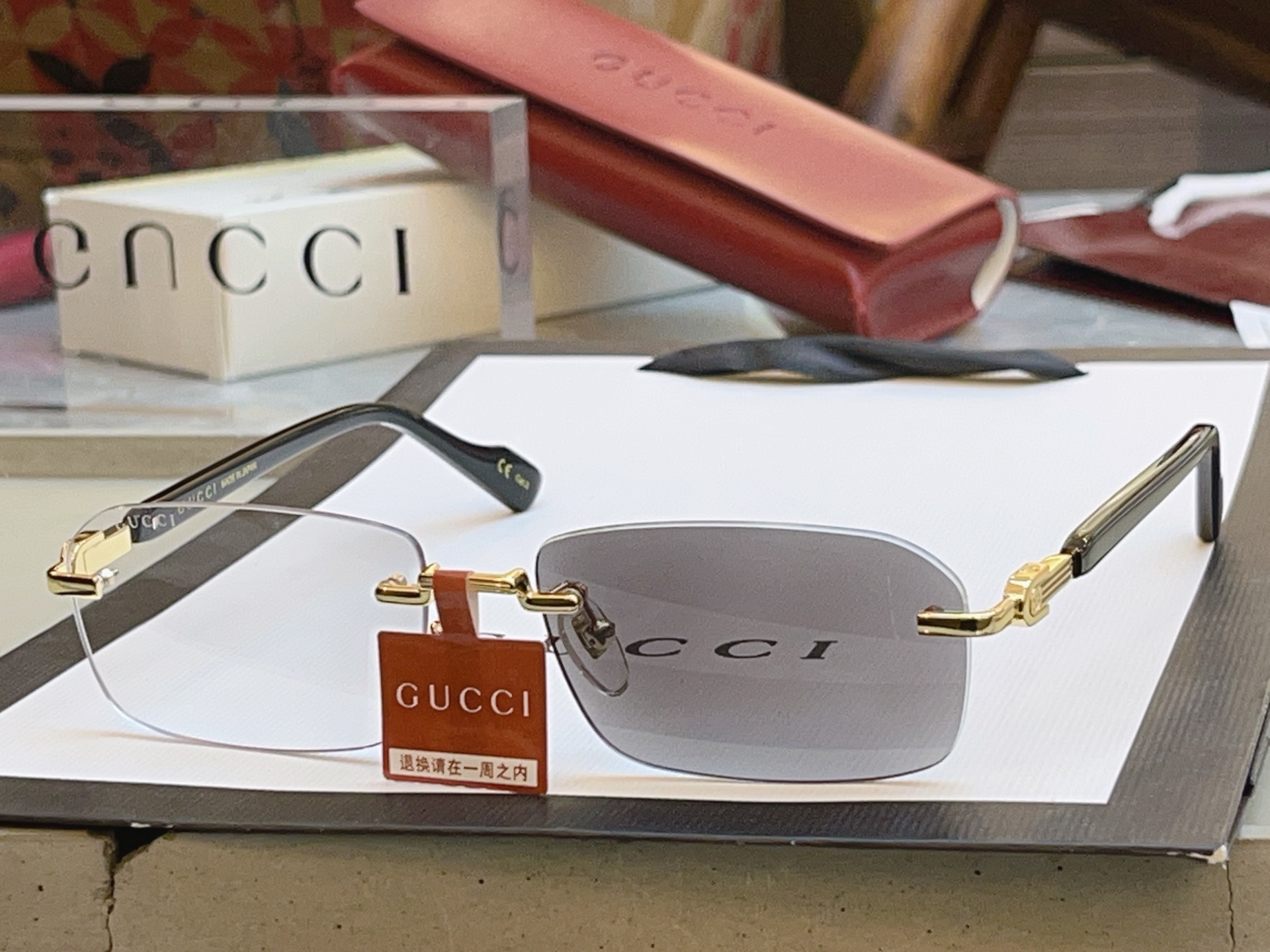 ，【GUCC*】古驰新款太阳镜🕶️ 高版本✨，MODEL：GG1221S，SIZE:56口16-140 L