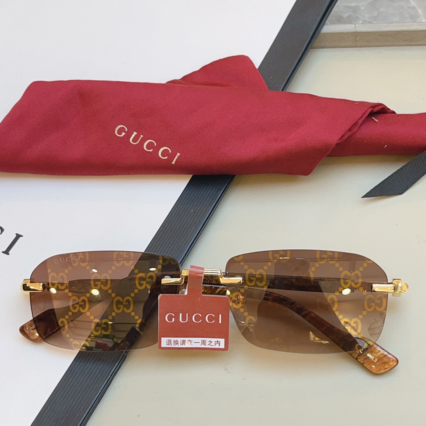，【GUCC*】古驰新款太阳镜🕶️ 高版本✨，MODEL：GG1221S，SIZE:56口16-140 L