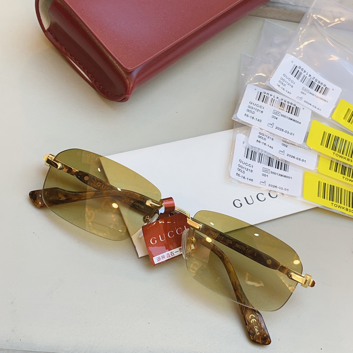 ，【GUCC*】古驰新款太阳镜🕶️ 高版本✨，MODEL：GG1221S，SIZE:56口16-140 L