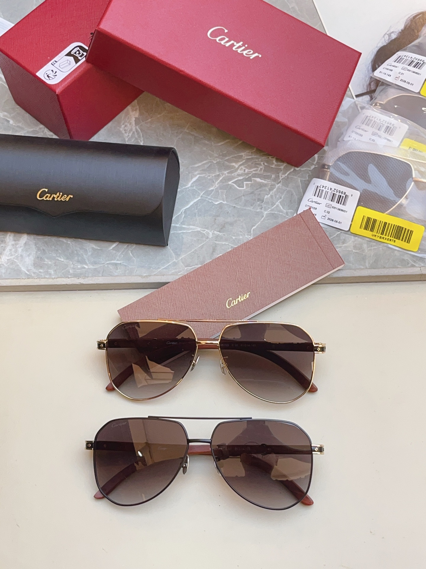 ，【CARTIE*】卡地*亚新款太阳镜，CT0515S，size: 61口14-145