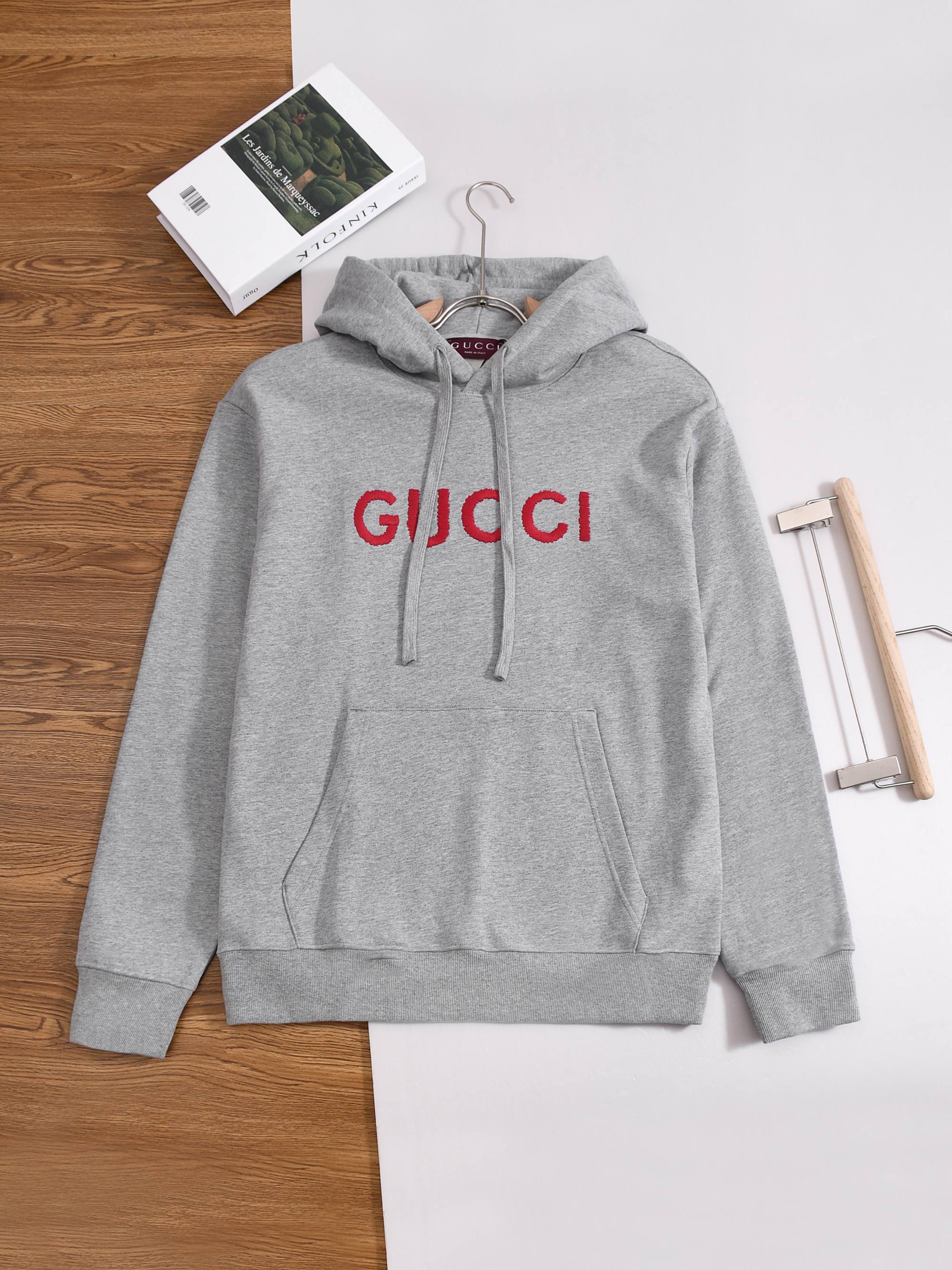 Gucci Gray Logo Hoodie