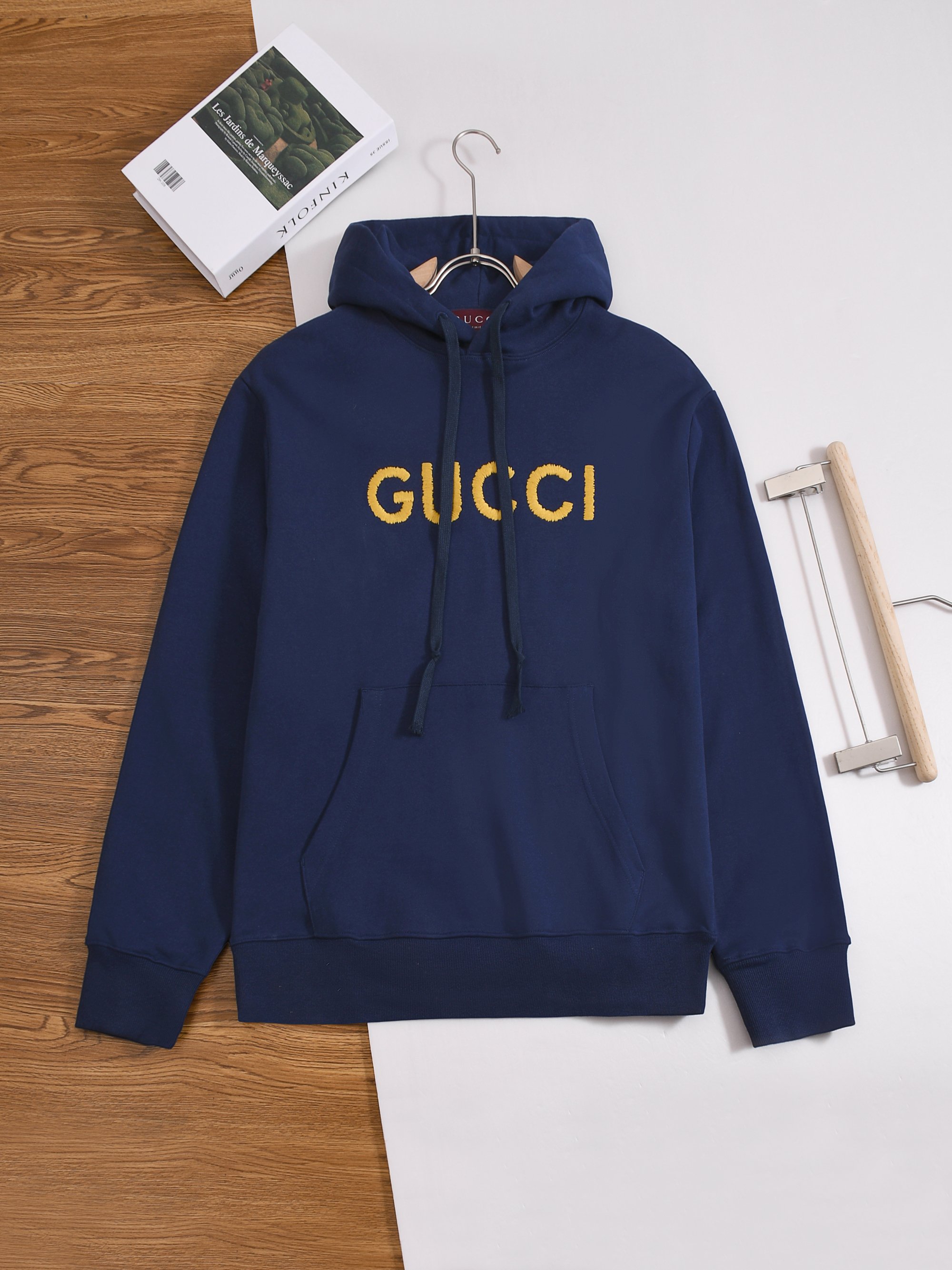 Gucci Navy Logo Hoodie
