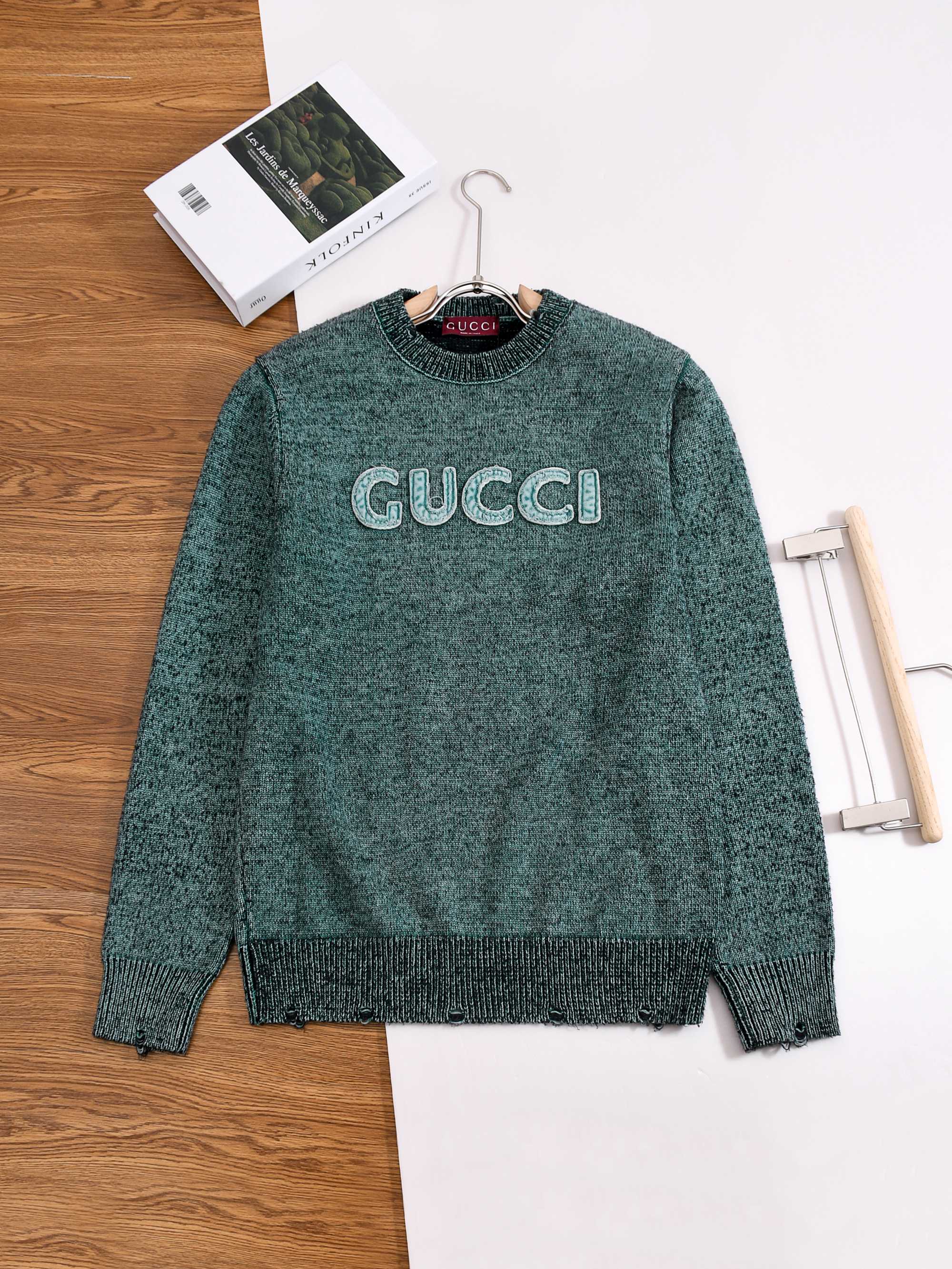 Gucci Green Logo Crewneck Sweater