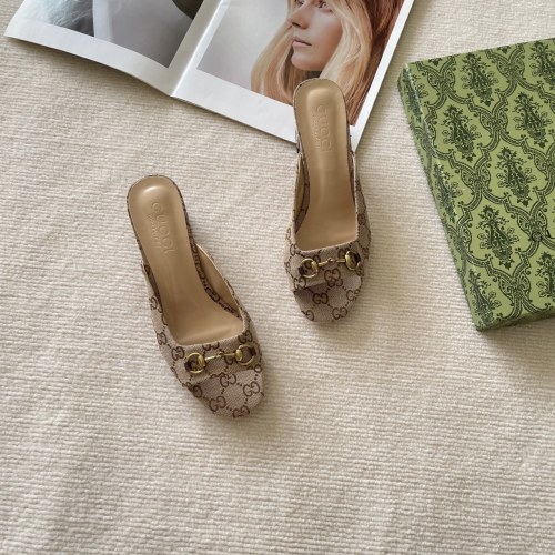 Gucci Double G Heeled Sandal Mules in Beige, Size 35-42 1 Gucci Double G Heeled Sandal Mules in Beige, Size 35-42
