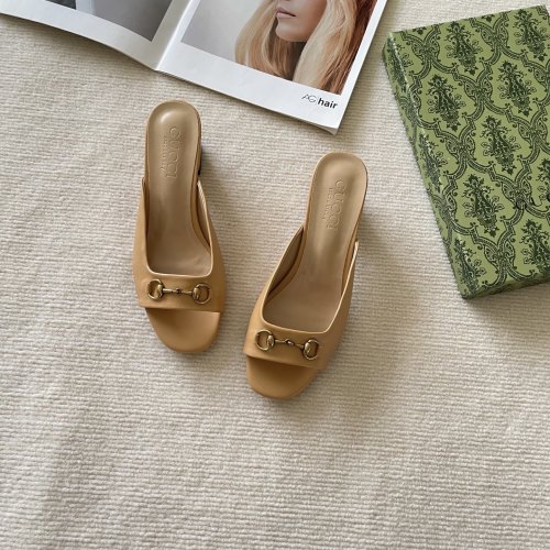 Gucci Double G Heeled Mules - Luxurious Leather Slides for Women 1 Gucci Double G Heeled Mules - Luxurious Leather Slides for Women
