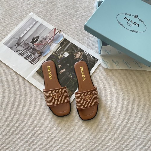 Prada 2025 Woven Flat Sandals - Summer Collection, Designer Slides 1 Prada 2025 Woven Flat Sandals - Summer Collection, Designer Slides