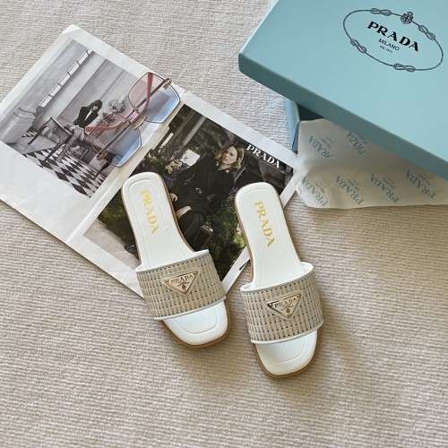 Prada Woven Flat Slides - 2025 Summer Collection 1 Prada Woven Flat Slides - 2025 Summer Collection