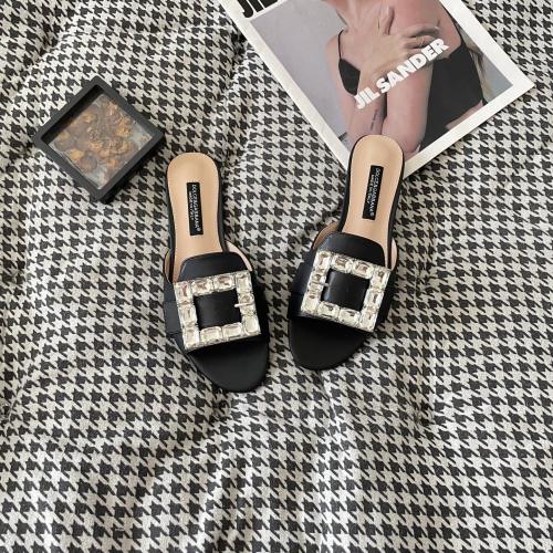 Dolce & Gabbana Embellished Buckle Leather Flat Mules Slides Sandals 1 Dolce & Gabbana Embellished Buckle Leather Flat Mules Slides Sandals