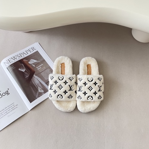 Louis Vuitton 25SS Starry Wool Flat Mules, Cozy and Stylish 1 Louis Vuitton 25SS Starry Wool Flat Mules, Cozy and Stylish