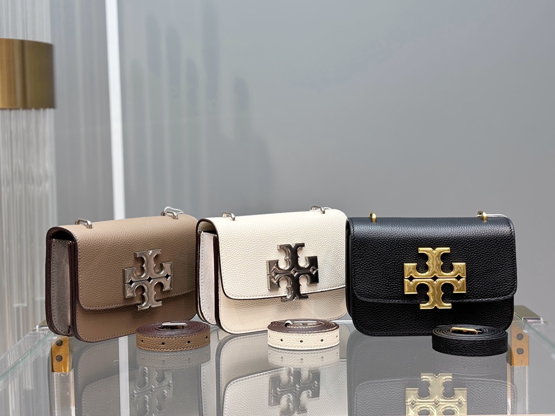 Tory Burch Eleanor Pebbled Leather Bag - Comprehensive
