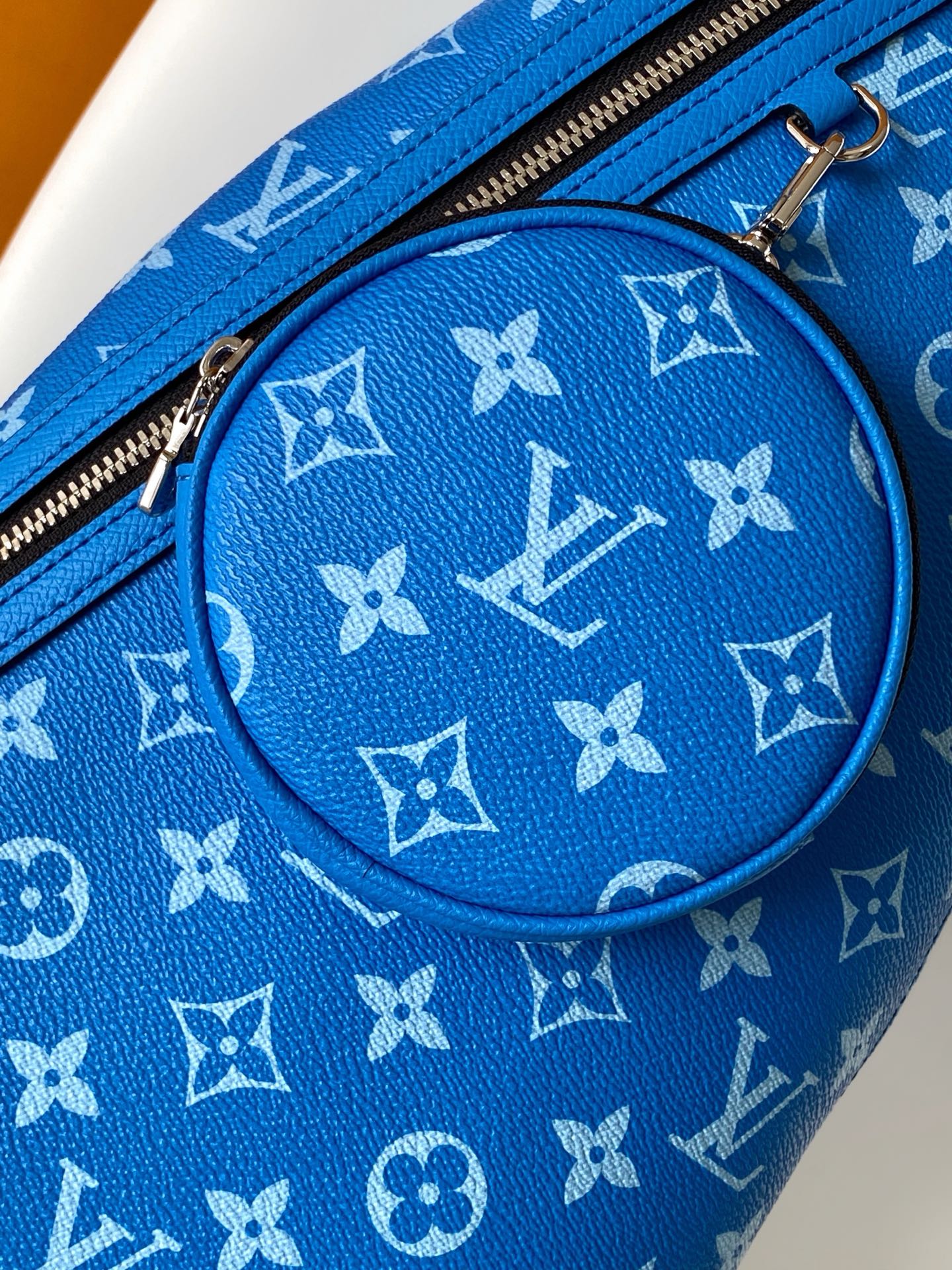 Louis Vuitton Duo Sling Bag Blue Monogram Canvas & Leather Crossbody 5 i1745909347145 4893 0 4