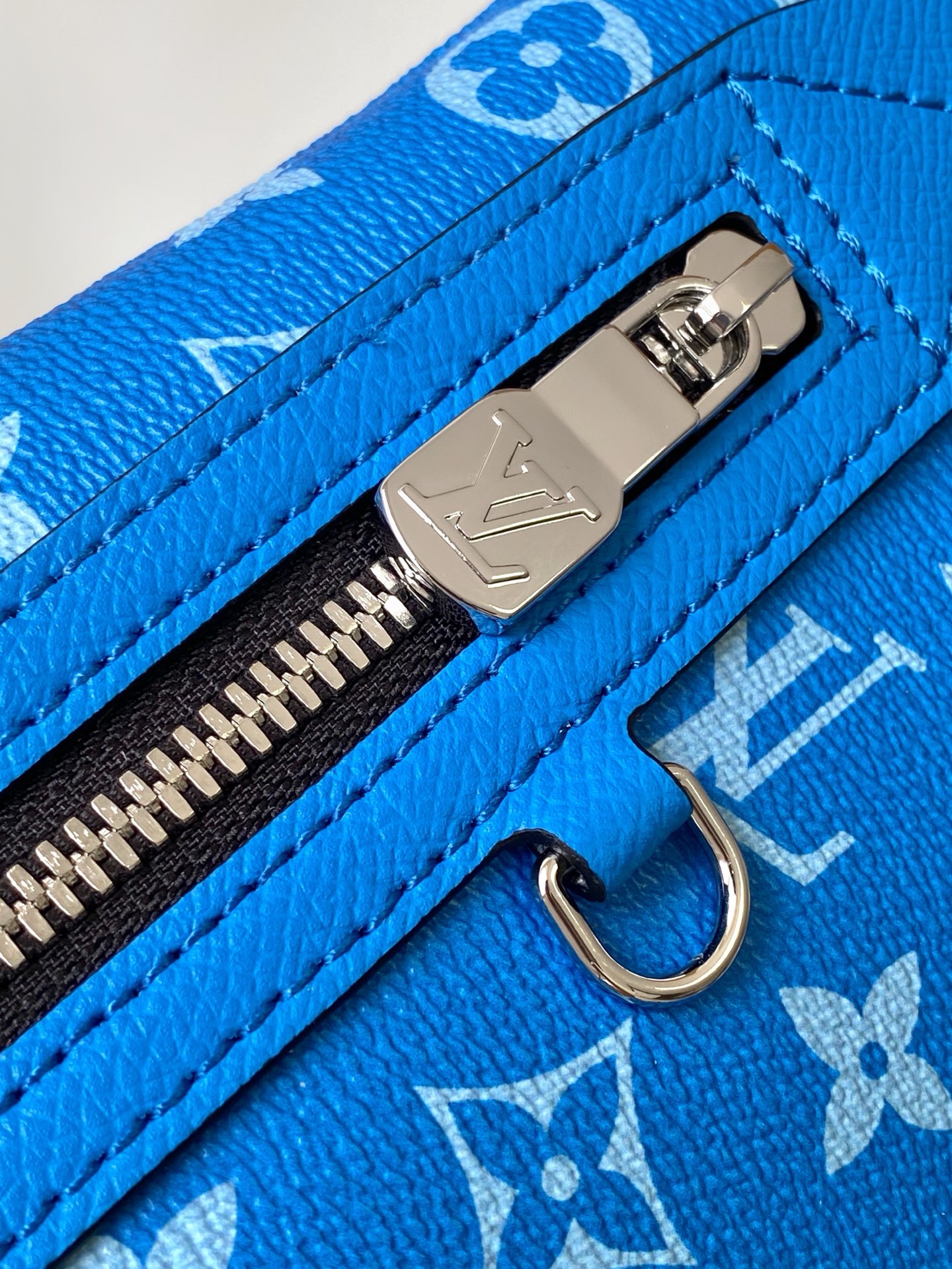 Louis Vuitton Duo Sling Bag Blue Monogram Canvas & Leather Crossbody 7 i1745909347145 7684 0 6
