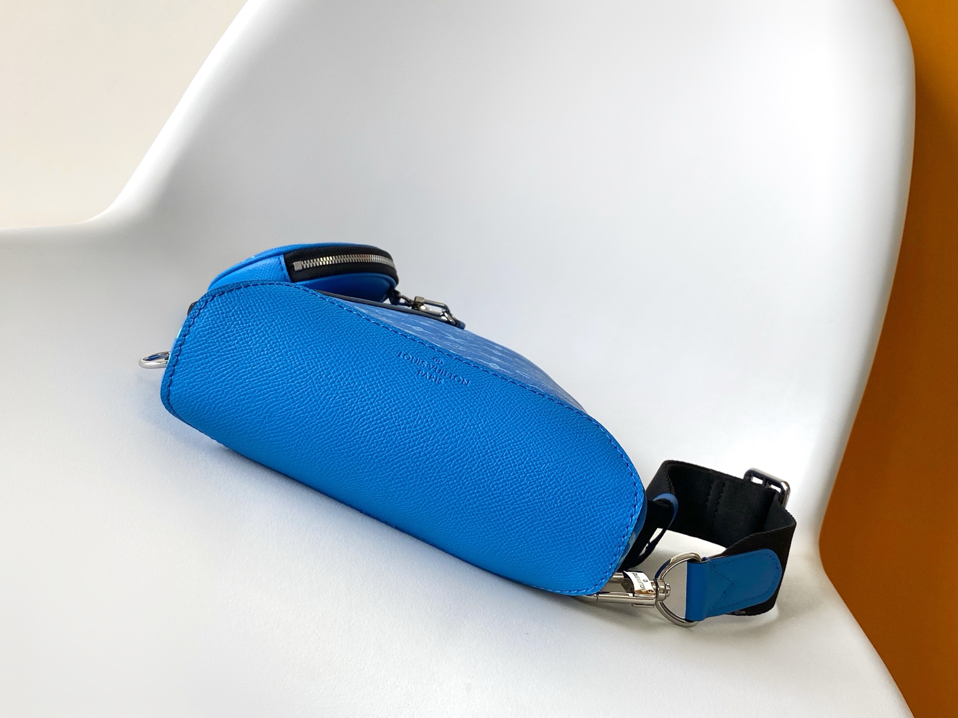 Louis Vuitton Duo Sling Bag Blue Monogram Canvas & Leather Crossbody 4 i1745909347145 9137 0 3