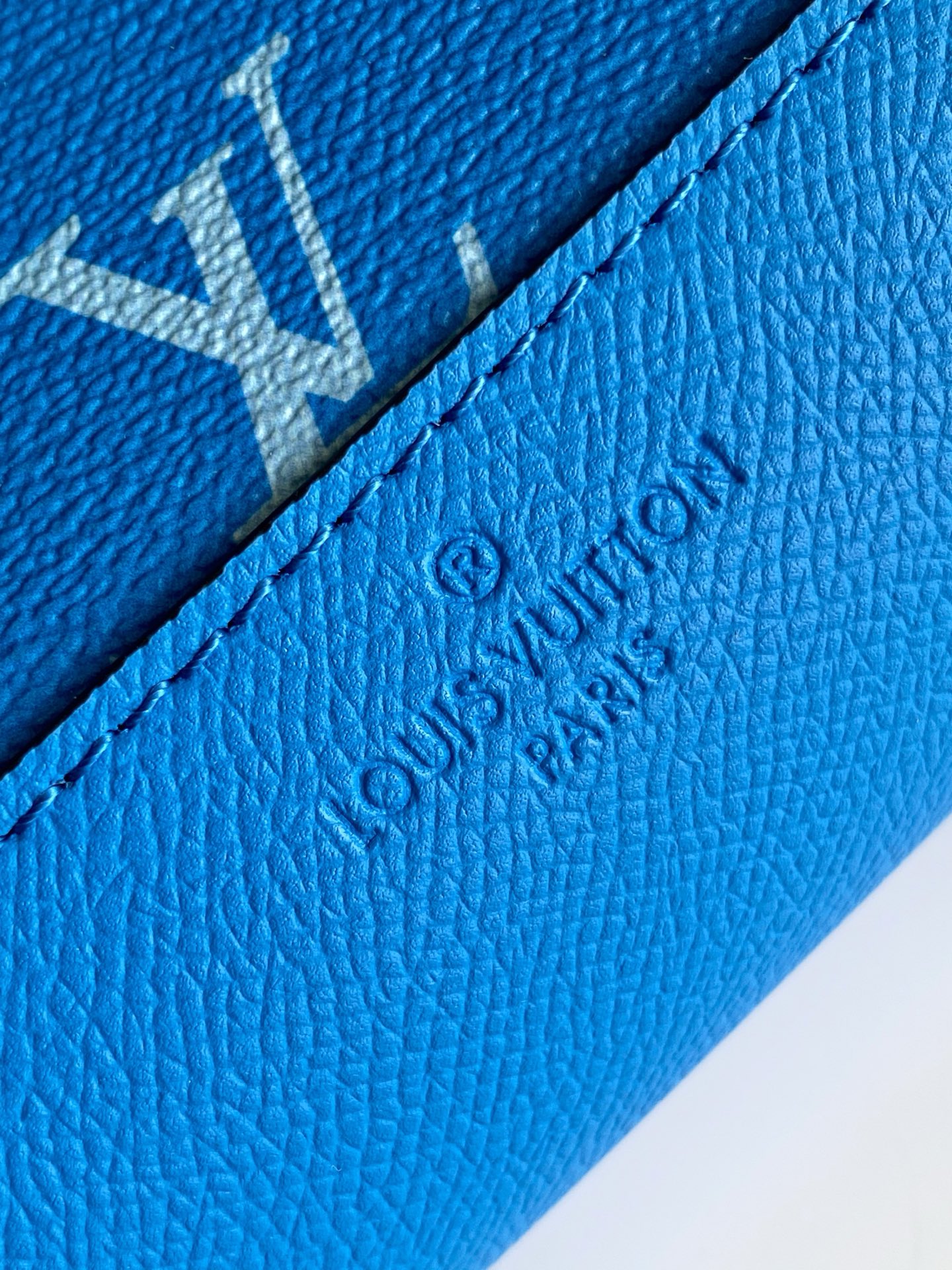 Louis Vuitton Duo Sling Bag Blue Monogram Canvas & Leather Crossbody 6 i1745909348774 2621 0 5