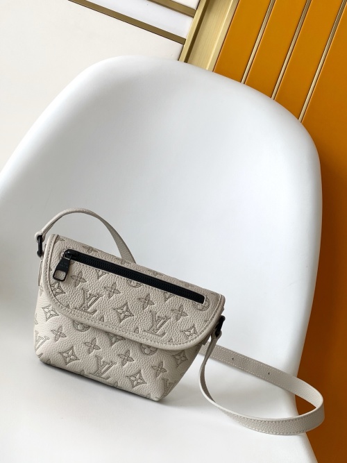 Louis Vuitton Pulse Mini Bag Monogram Shadow Leather, Grey