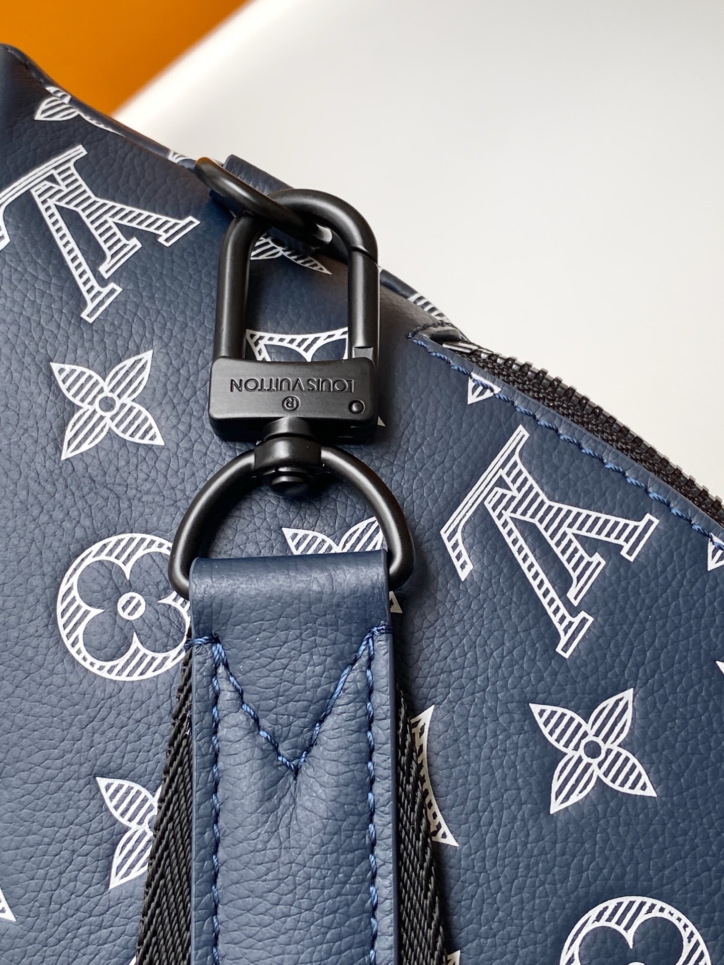 Louis Vuitton Duo Blue Leather Messenger Bag with Removable Pouch 8 i1759116298563 5313 0 6