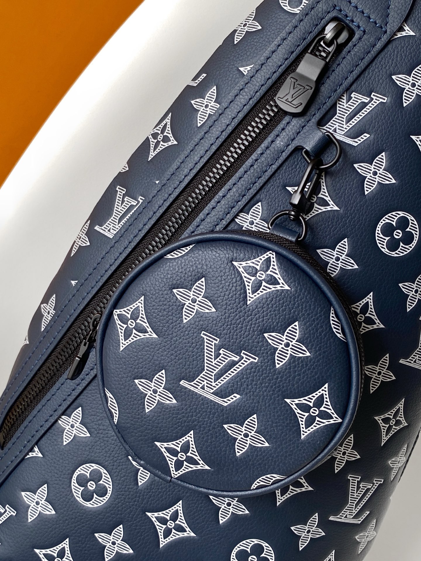 Louis Vuitton Duo Blue Leather Messenger Bag with Removable Pouch 6 i1759116300133 6333 0 4
