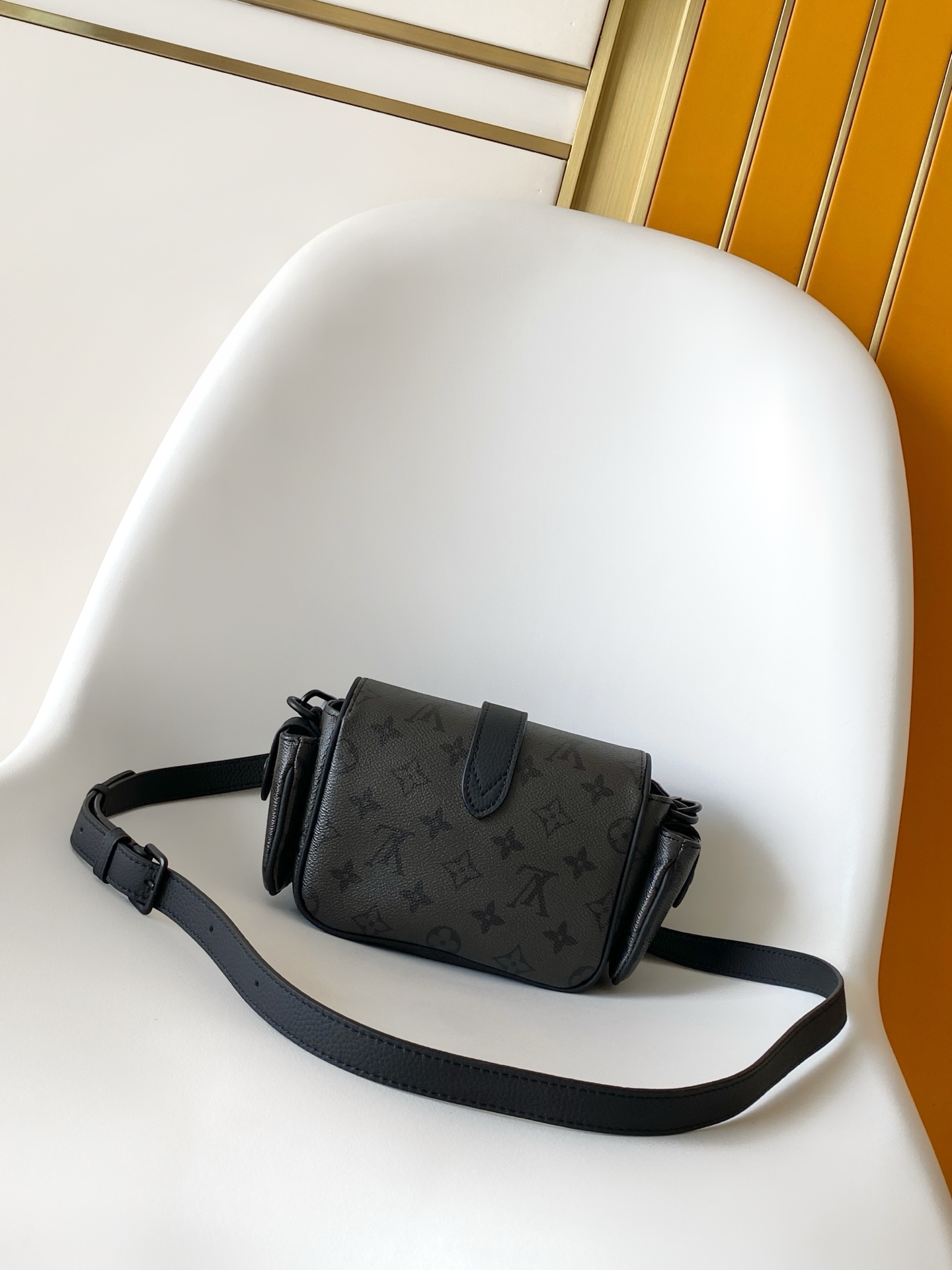 LV Monogram Eclipse Multi Pocket Crossbody Bag