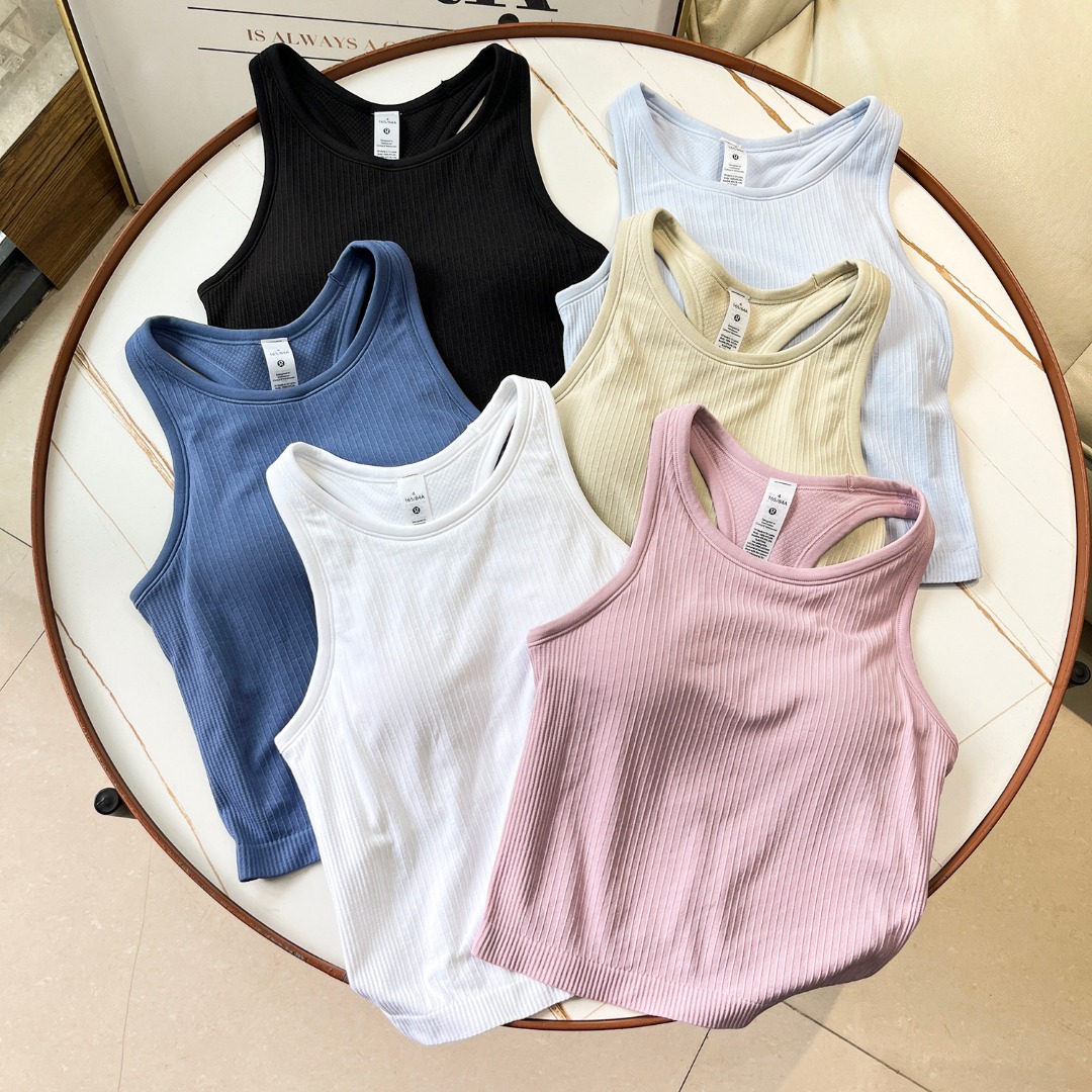 Lululemon Ebb to Street tank yoga pink