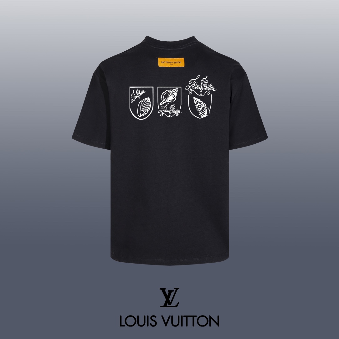 Louis Vuitton 24SS Classic T-Shirt Short Sleeve High-Quality Fabric Graphic Tee 2 i1752710124 4952 4