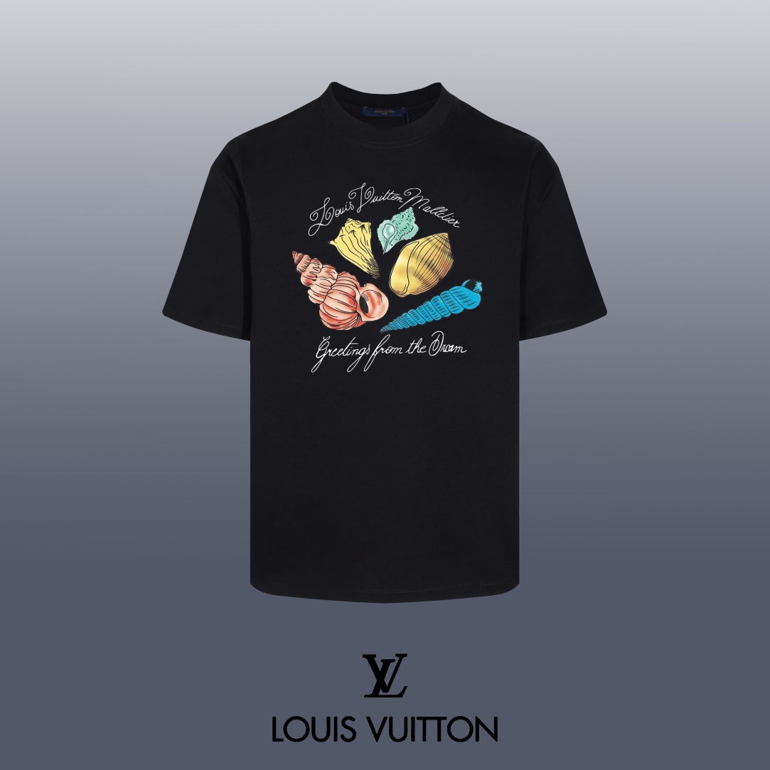 Louis Vuitton 24SS Classic T-Shirt Short Sleeve High-Quality Fabric Graphic Tee 1 i1752710124 6245 3