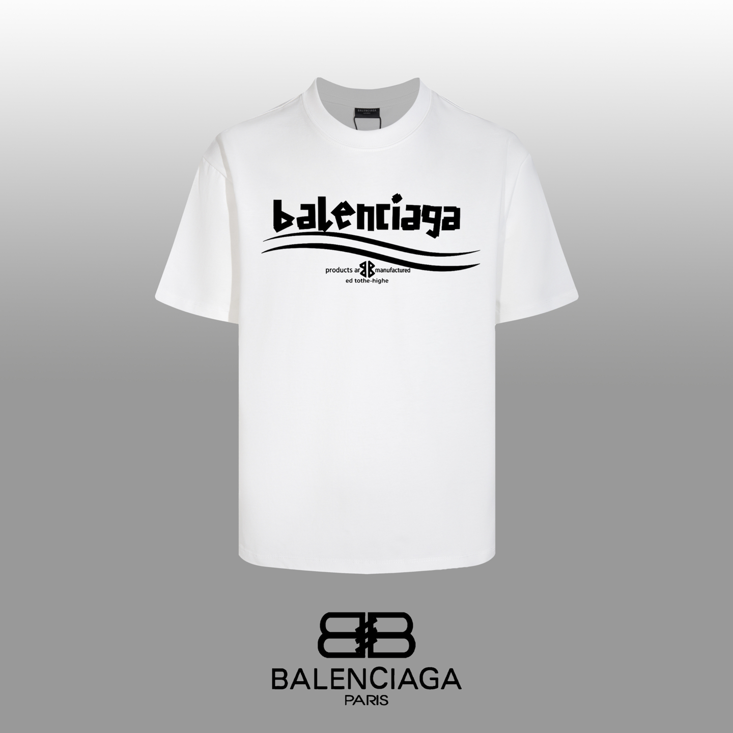 P70 "Top calidad OEM" "BALENCIAGA Balenciaga" Camiseta clásica 26SS manga corta. No hay necesidad de la llamada redacci…