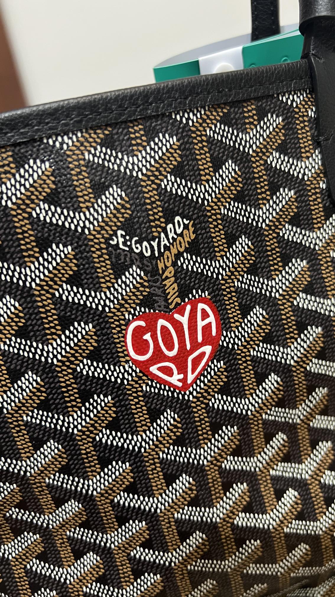 Goyard goyard狗牙迷你双面tote 好卖的mini tote十爱心彩绘很难拒绝这么可爱的限定款~当然要做正确版