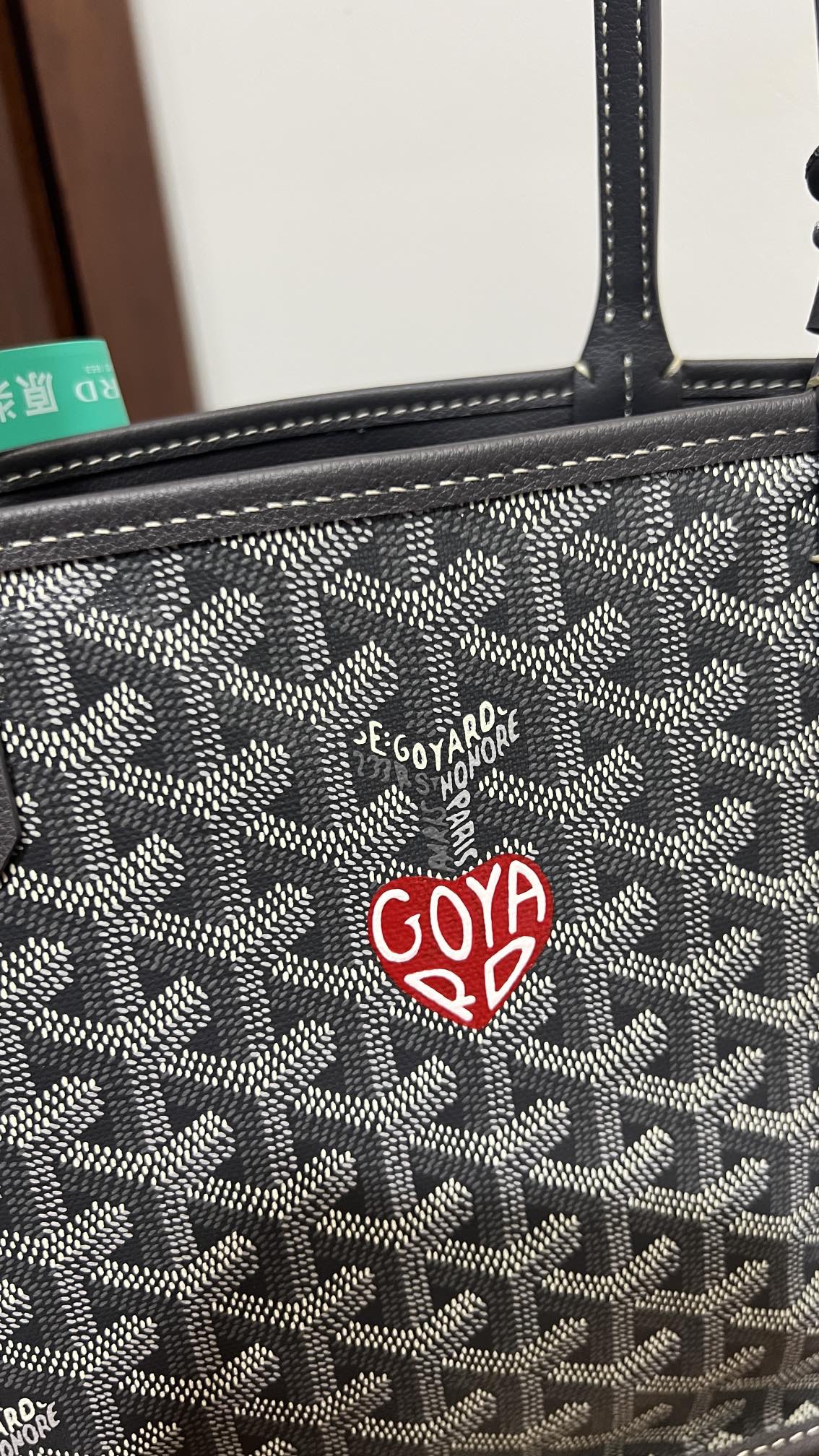 Goyard goyard狗牙迷你双面tote 好卖的mini tote十爱心彩绘很难拒绝这么可爱的限定款~当然要做正确版