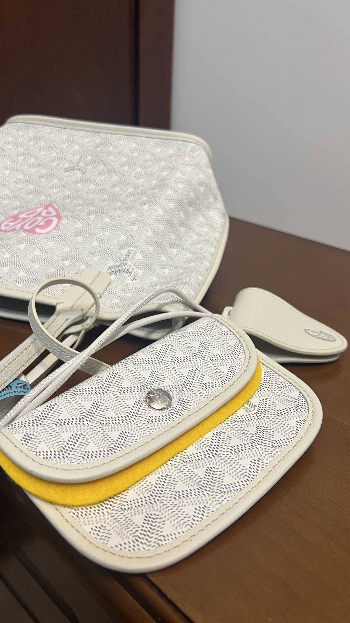 Goyard goyard狗牙迷你双面tote 好卖的mini tote十爱心彩绘很难拒绝这么可爱的限定款~当然要做正确版