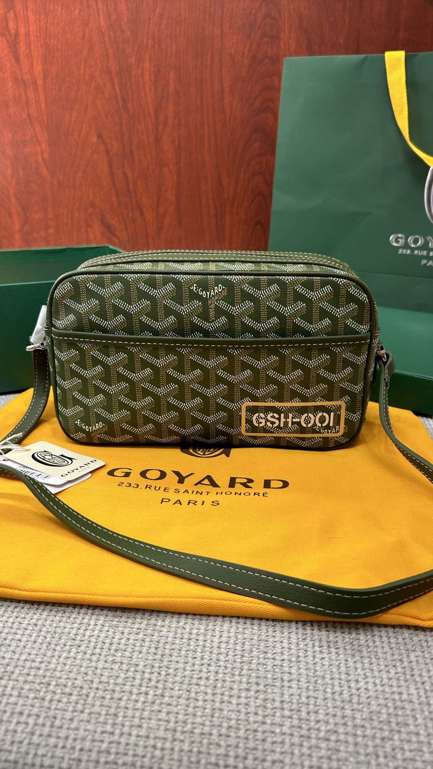 Goyard CaVert Camera Bag - Limited Edition Khaki Green Goyardine Canvas 2 i1746757792227 8024 0 0