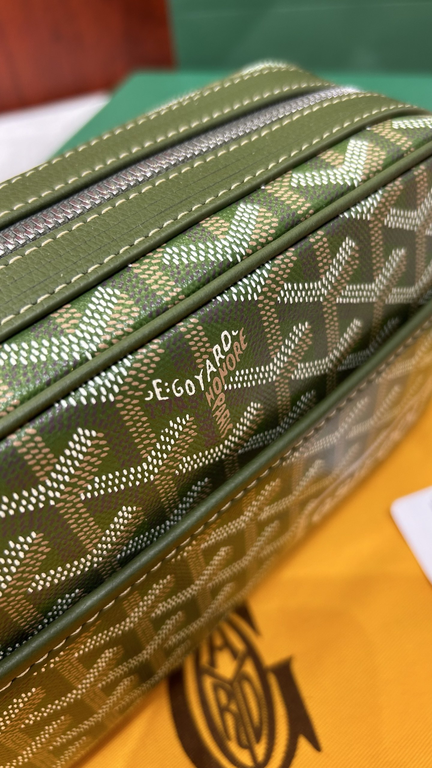 Goyard CaVert Camera Bag - Limited Edition Khaki Green Goyardine Canvas 4 i1746757829769 2791 0 2