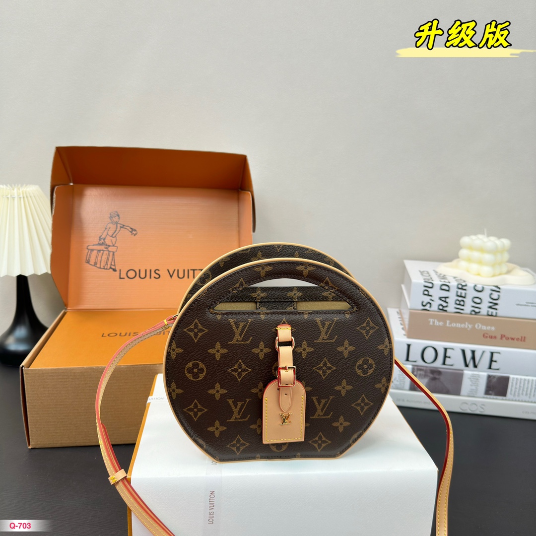 Louis Vuitton Tassen Schoudertas Ronde Tas Vintage