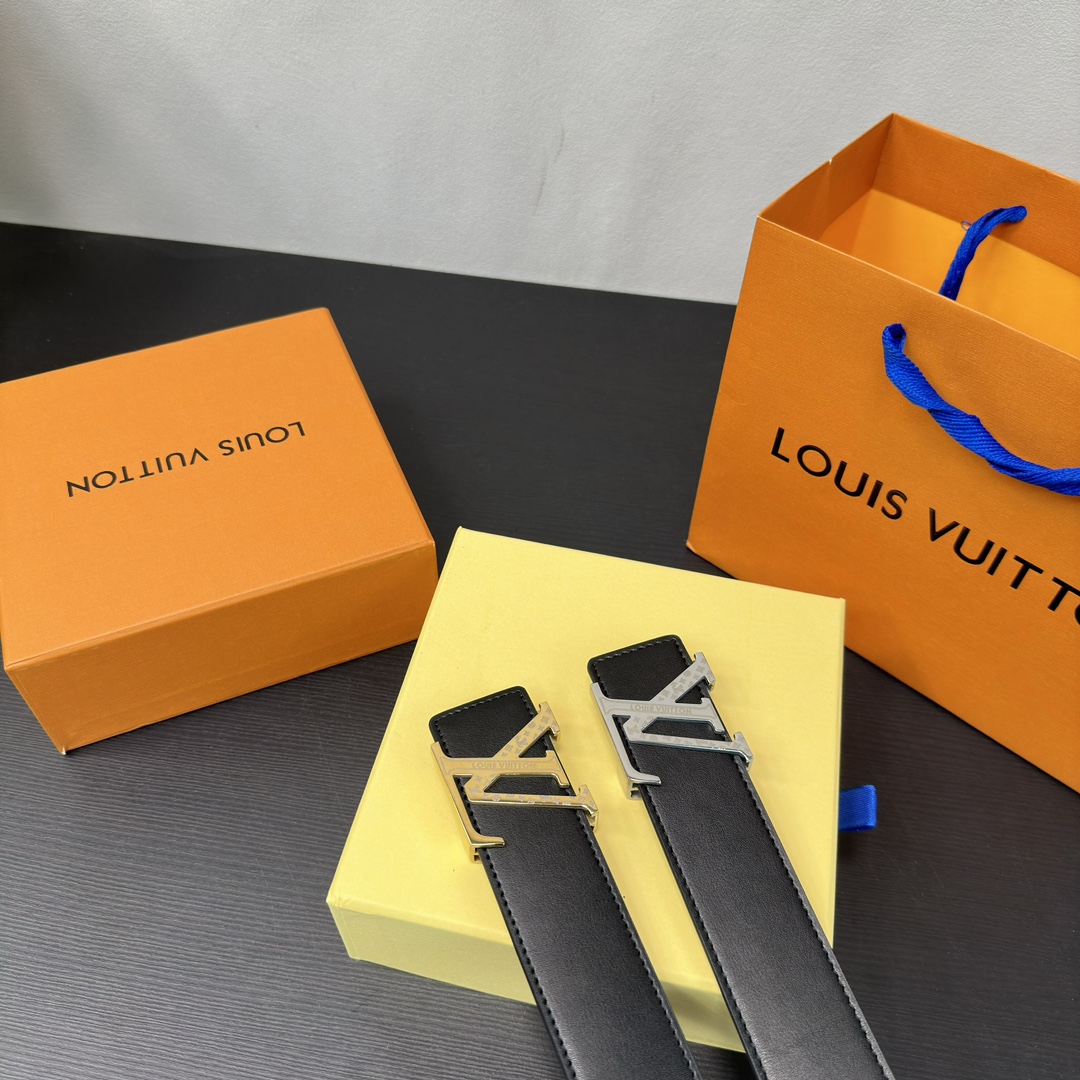 Louis Vuitton AAAAA
 Gürtel Alle Stahl Rindsleder