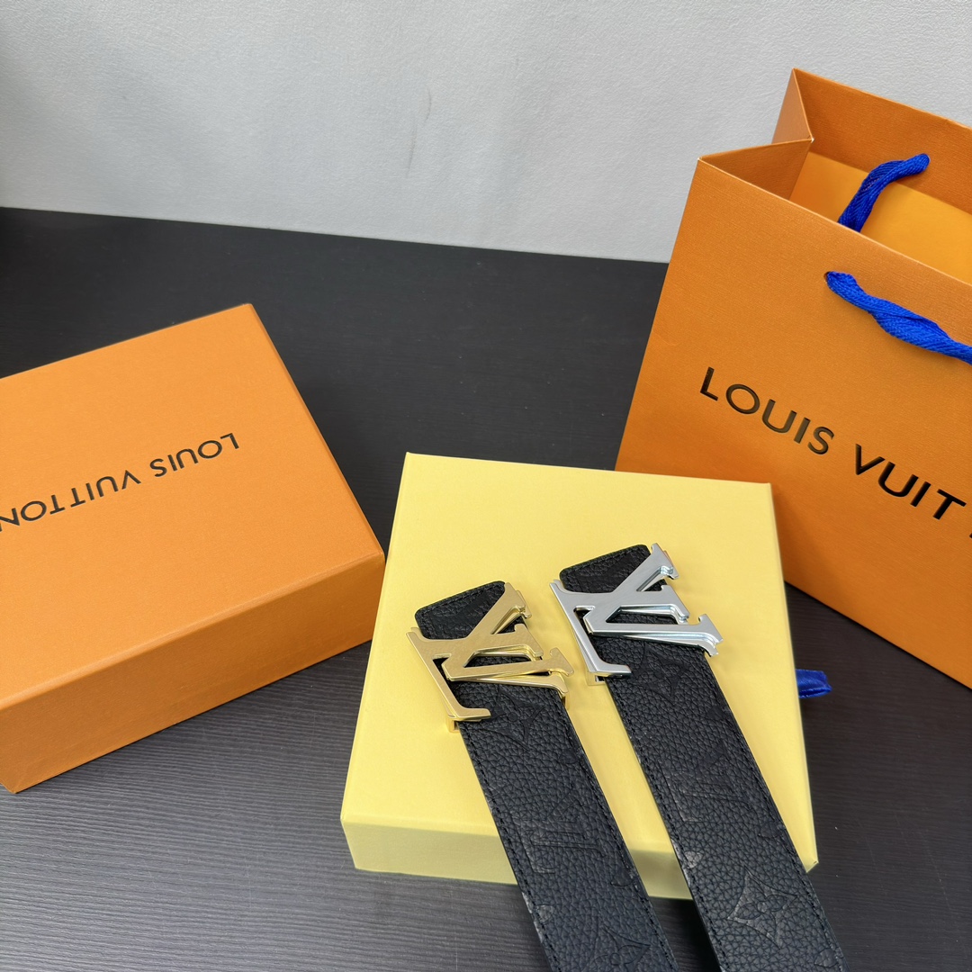 Louis Vuitton Gürtel Alle Stahl Rindsleder