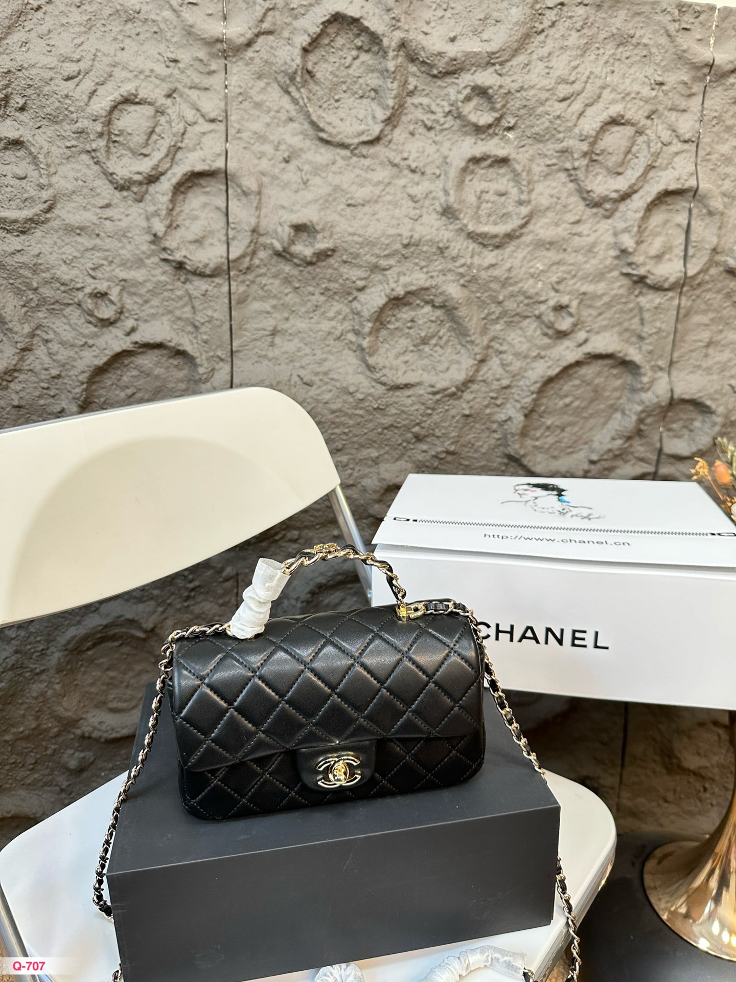 Chanel Classic Flap Bag Kopieren
 Taschen Umhängetaschen  & Schultertaschen Weben Vintage Ketten