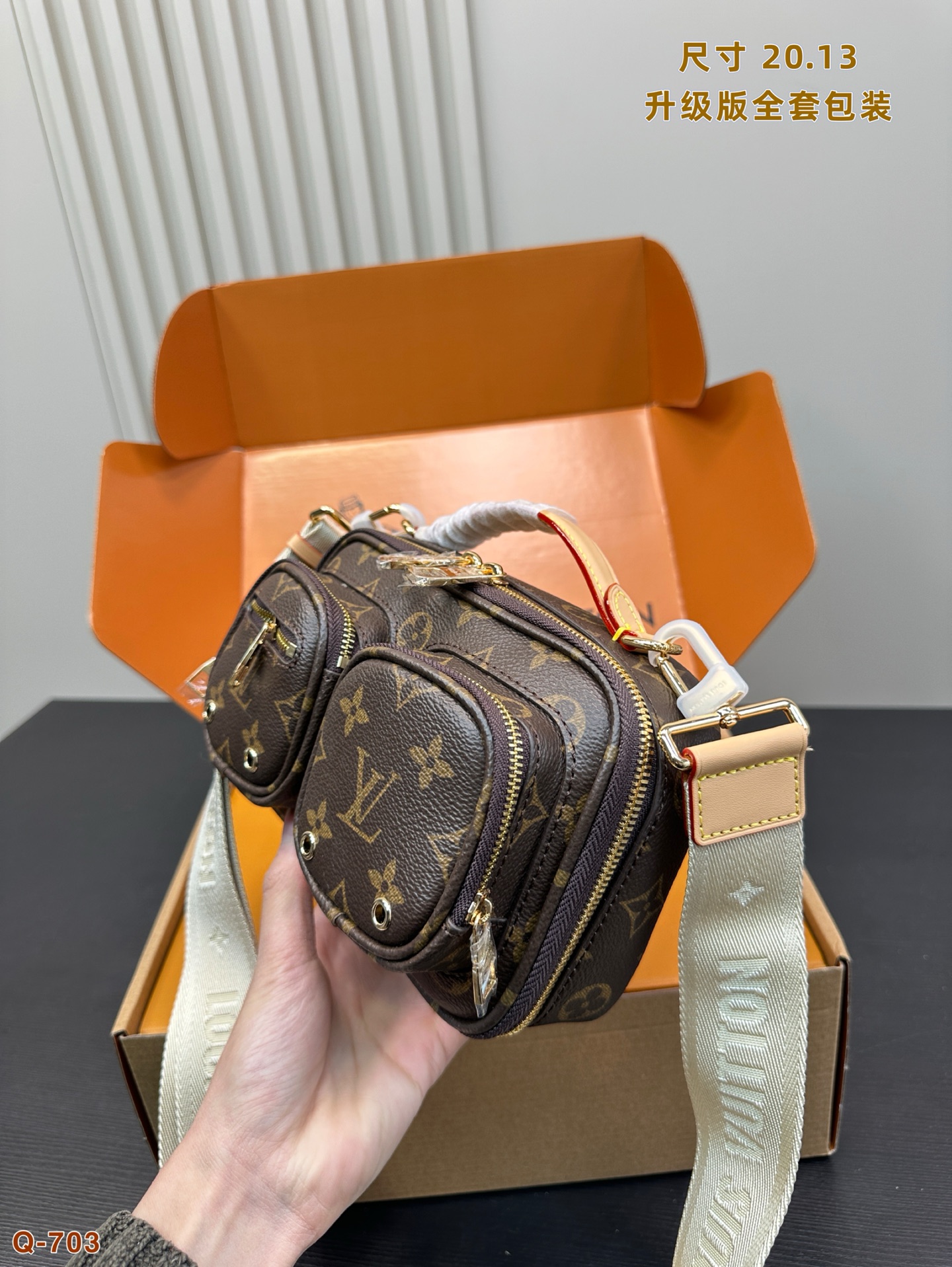 Louis Vuitton Crossbody Camera Bag with Detachable Pouch - Stylish and Trendy 4 i1740916325610 4082 0 2