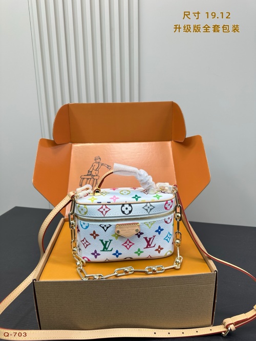 Louis Vuitton Murakami Takashi White Multicolor Vanity PM Crossbody Bag