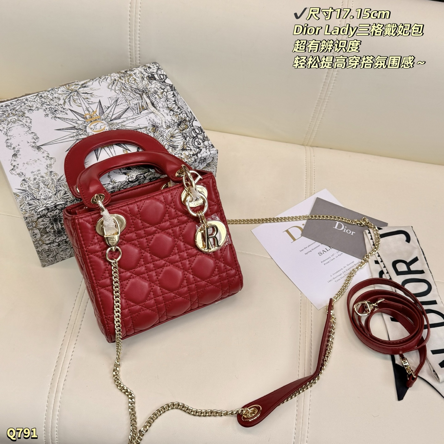 Dior Lady White 17 15cm crossbody everyday