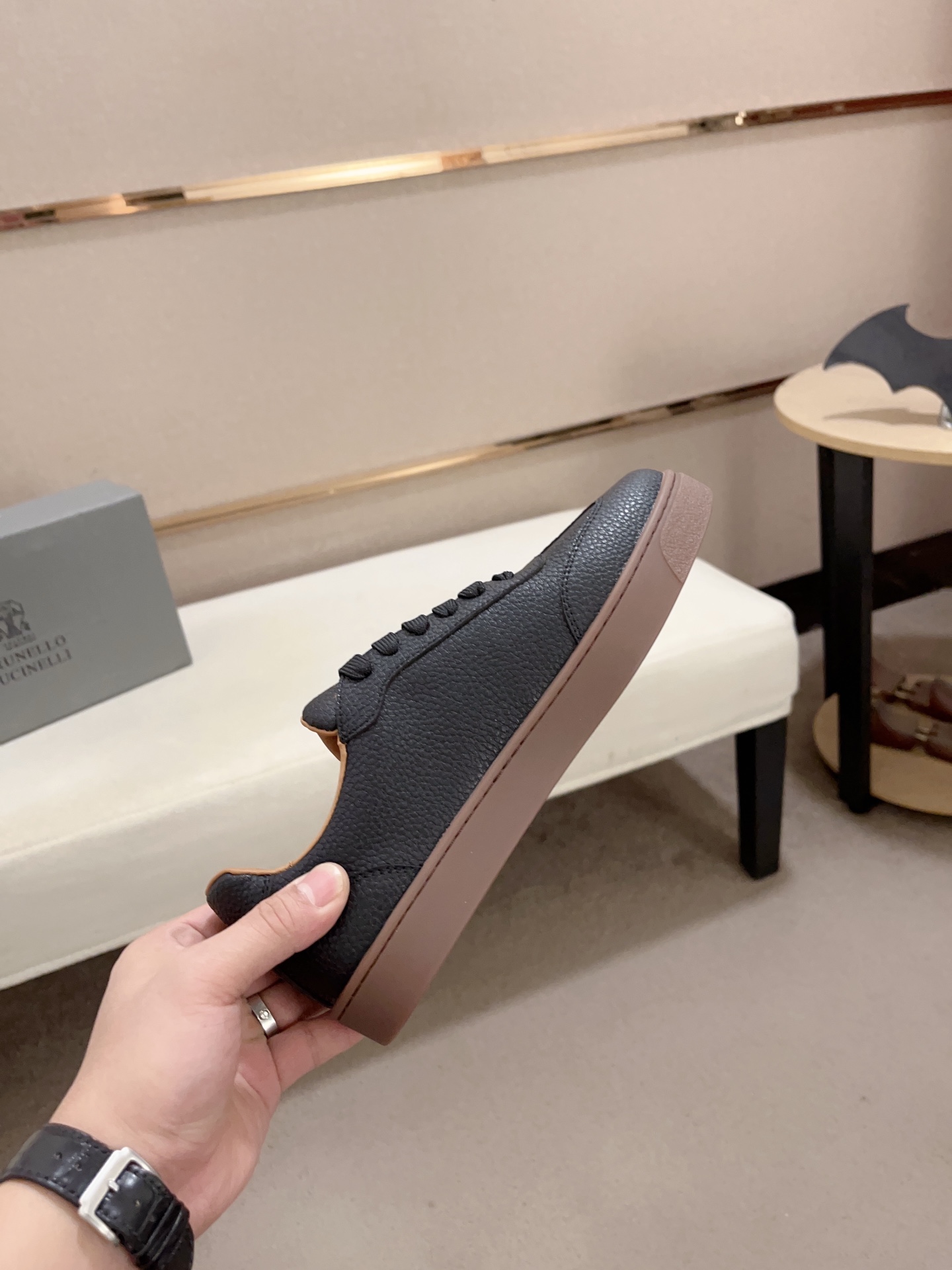 PRECIO DE FÁBRICA (VERSIÓN SUPERIOR) NUEVO BRUNELLO CUCINELLI Nuevos zapatos de los hombres, telas s