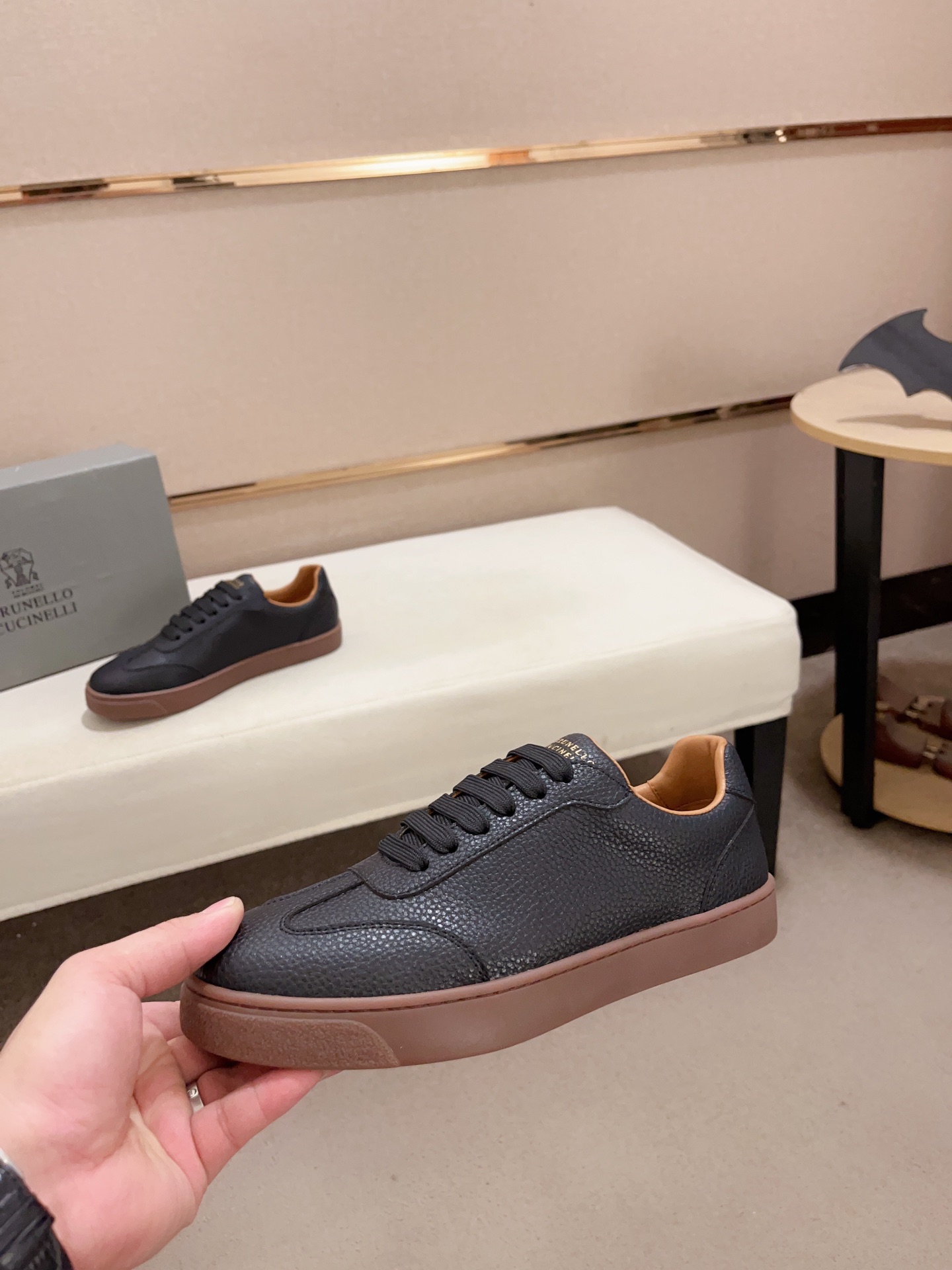 PRECIO DE FÁBRICA (VERSIÓN SUPERIOR) NUEVO BRUNELLO CUCINELLI Nuevos zapatos de los hombres, telas s