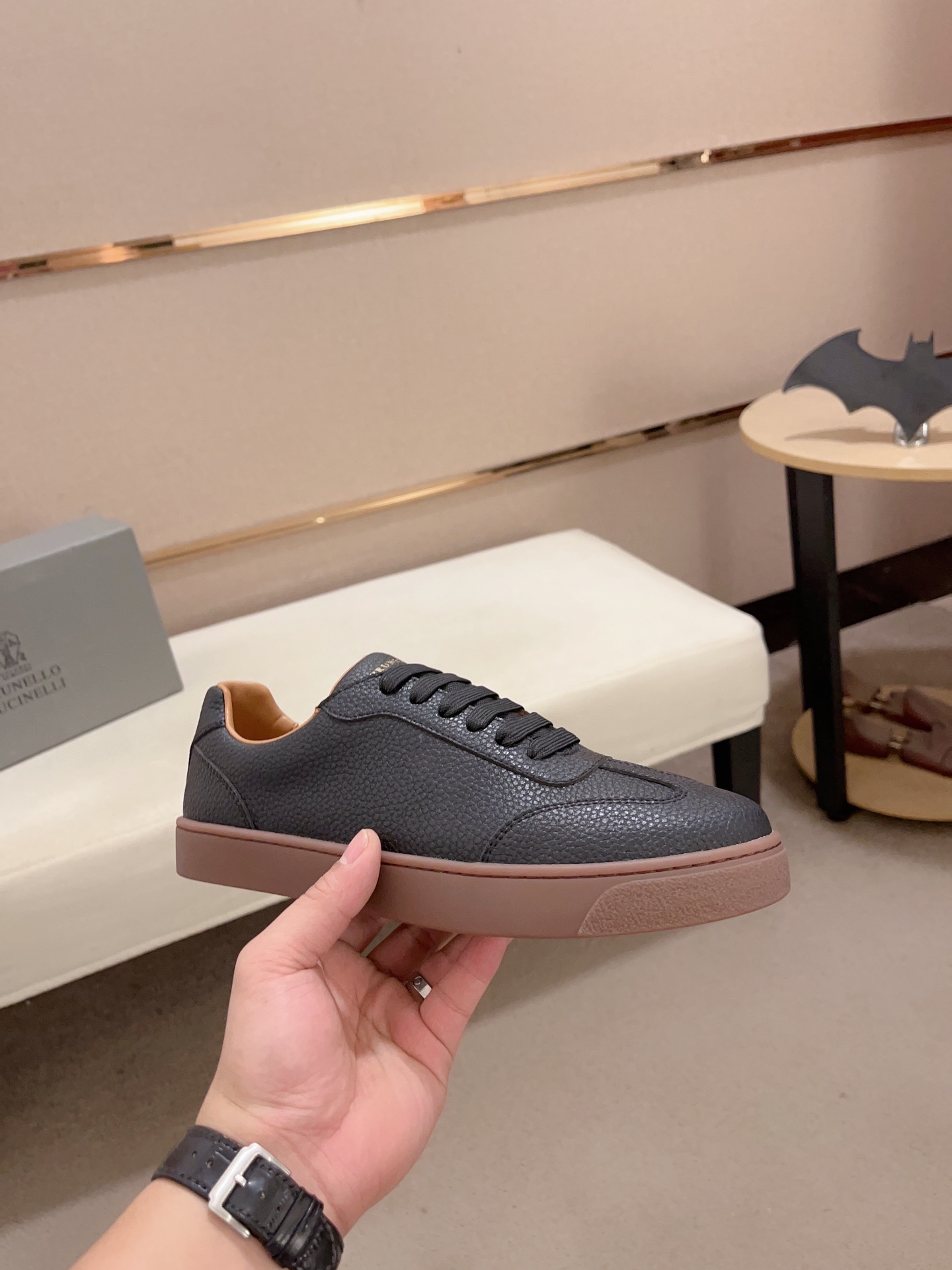 PRECIO DE FÁBRICA (VERSIÓN SUPERIOR) NUEVO BRUNELLO CUCINELLI Nuevos zapatos de los hombres, telas s