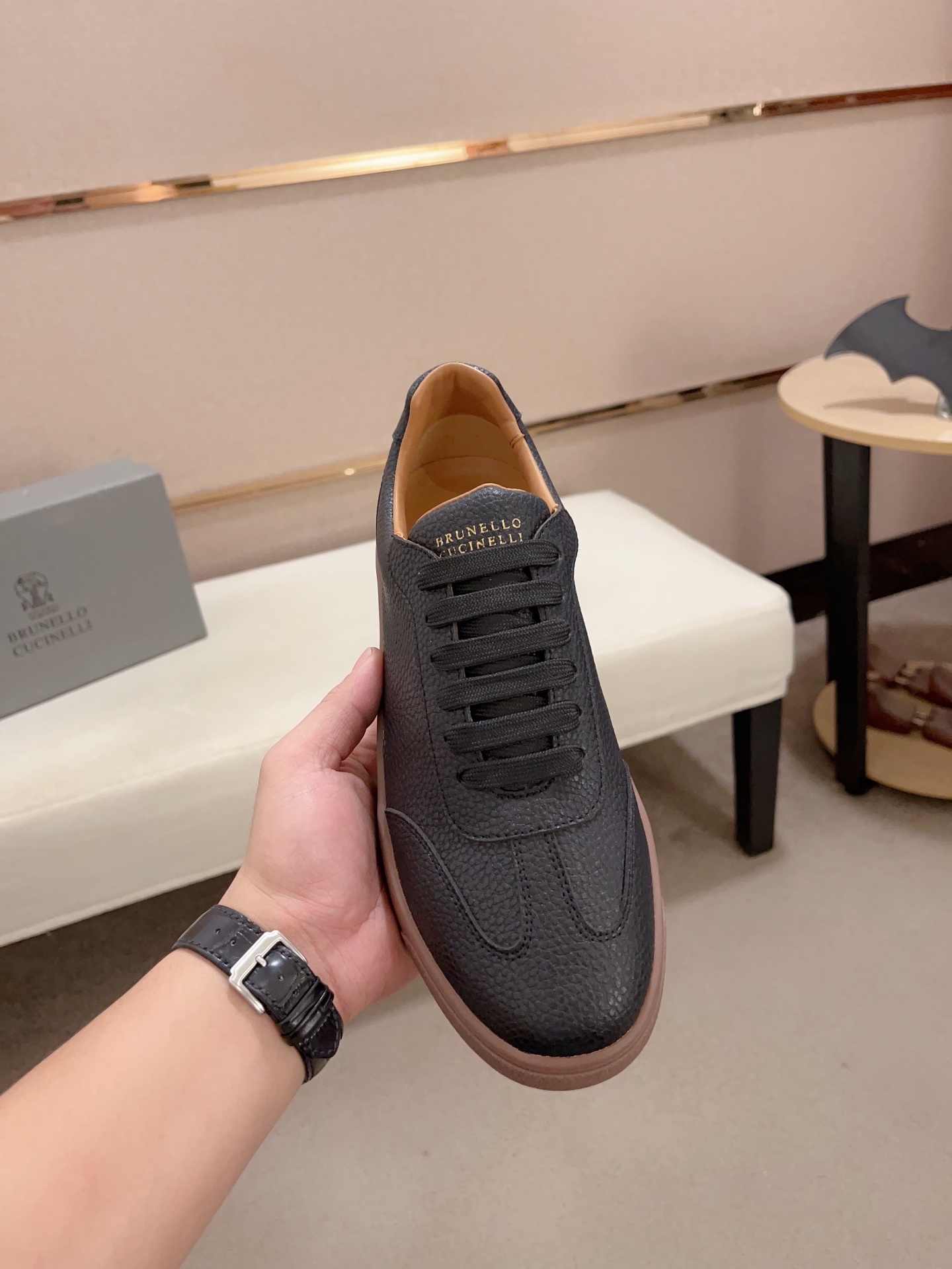 PRECIO DE FÁBRICA (VERSIÓN SUPERIOR) NUEVO BRUNELLO CUCINELLI Nuevos zapatos de los hombres, telas s