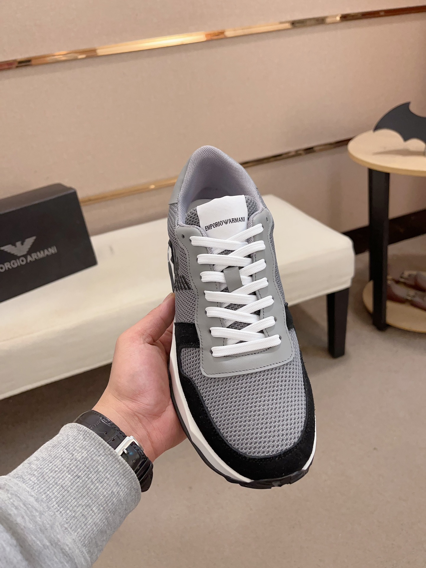 precio de fábrica: Armani ARMANI EXCHANGE sitio web oficial de los últimos modelos AX moda zapatos c