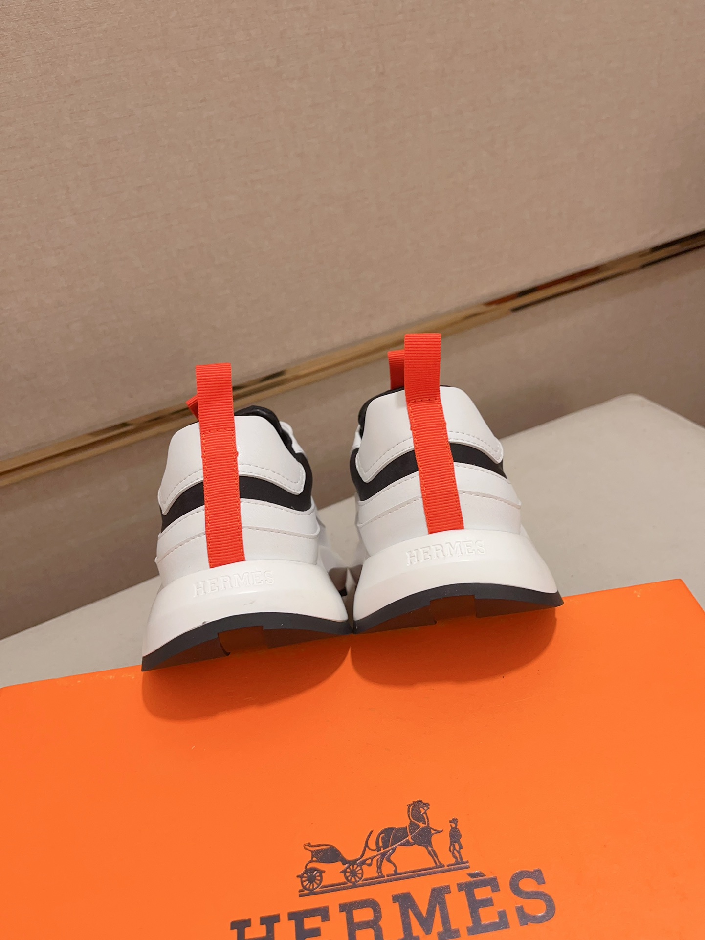 Hermes Men's Classic Sneakers - Italian Leather Upper, Super Comfortable Sole 9 i1711726847 9888 8
