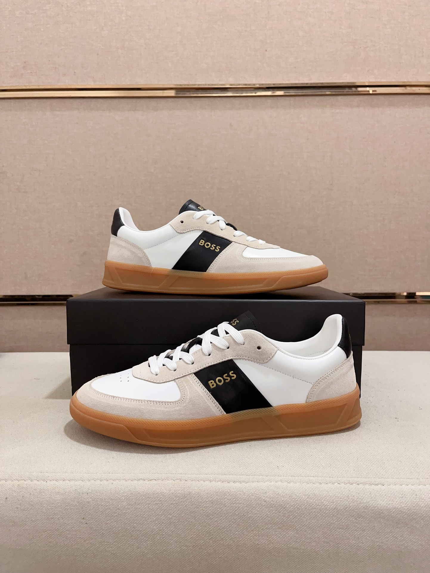 BOSS Men's Casual Sneakers - Italian Leather, Comfortable & Stylish Design 8 i1729566070 41 2