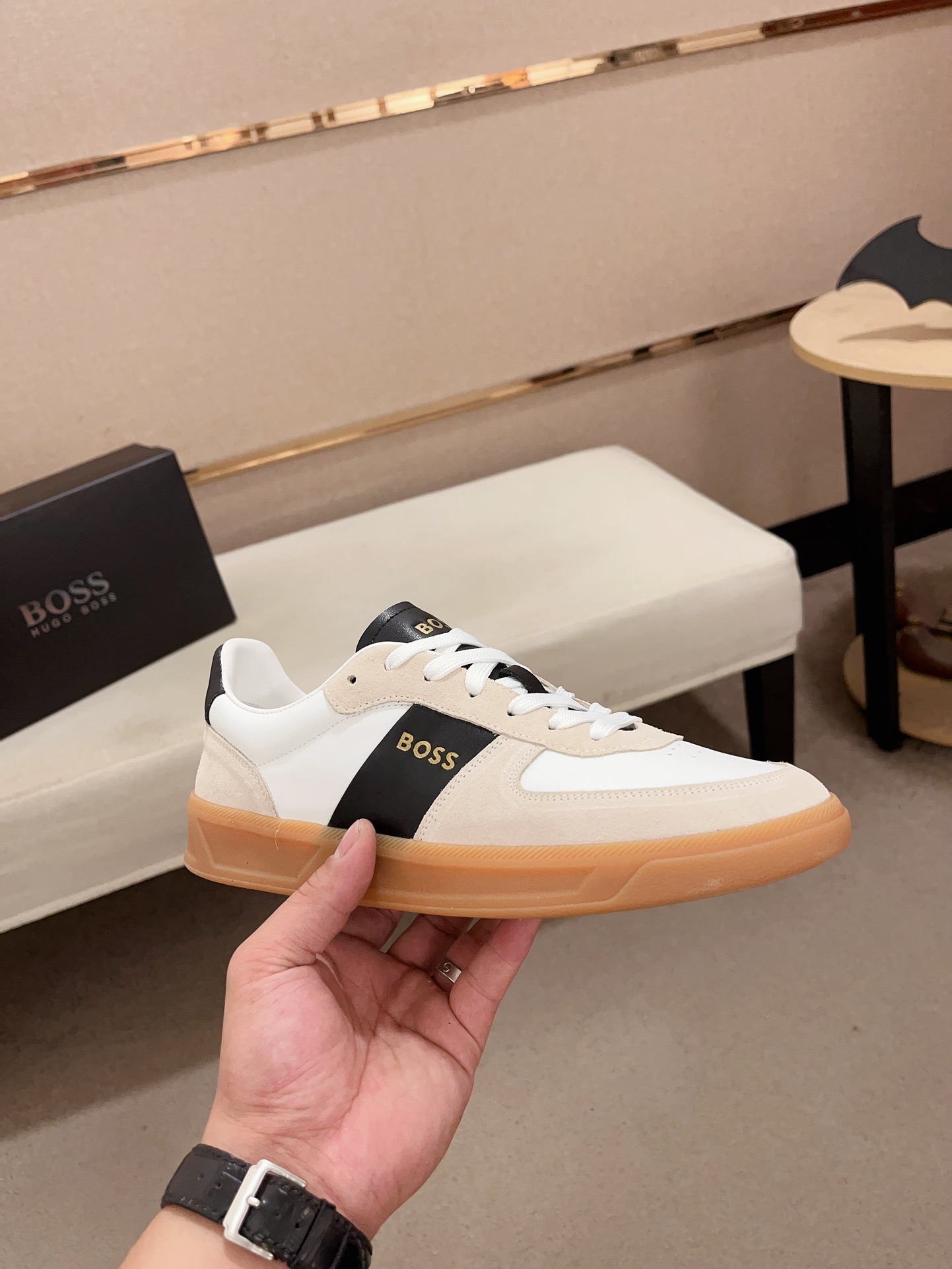 BOSS Men's Casual Sneakers - Italian Leather, Comfortable & Stylish Design 5 i1729566070 672 7
